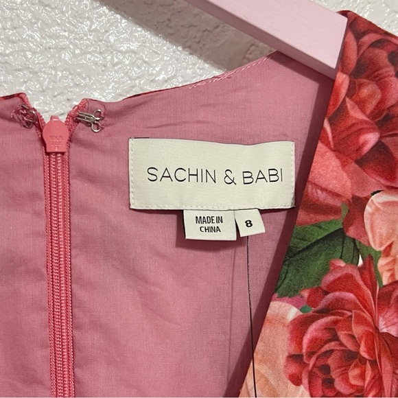 NWT Sachin & Babi Carina Belted Floral Dress - Picture 13 of 13